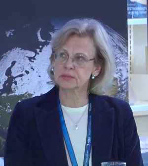 Cecilia Björner, Sveriges ambassadør til Norge, under High North Dialogue 2022. (Foto: Skjermbilde). 