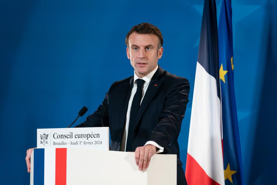 Frankrikes president Emmanuel Macron (Renaissance) vil gjeste Grønland på søndag. (Foto: Laurent Blevennec/Frankrikes presidentembete) Frankrikes president Emmanuel Macron (Renaissance) vil gjeste Grønland på søndag. (Foto: Laurent Blevennec/Frankrikes presidentembete)