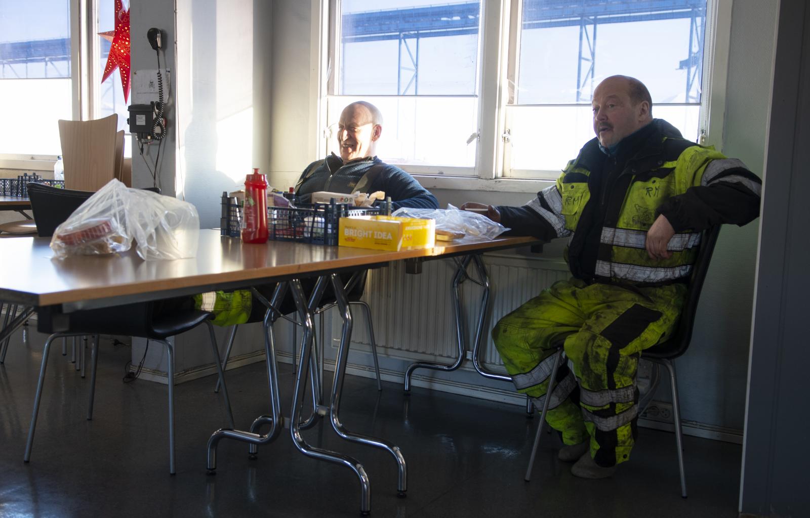 Kurt Even «Darris» Hansen og Roger «Billy» Mathisen. (Foto: Line Nagell Ylvisåker)