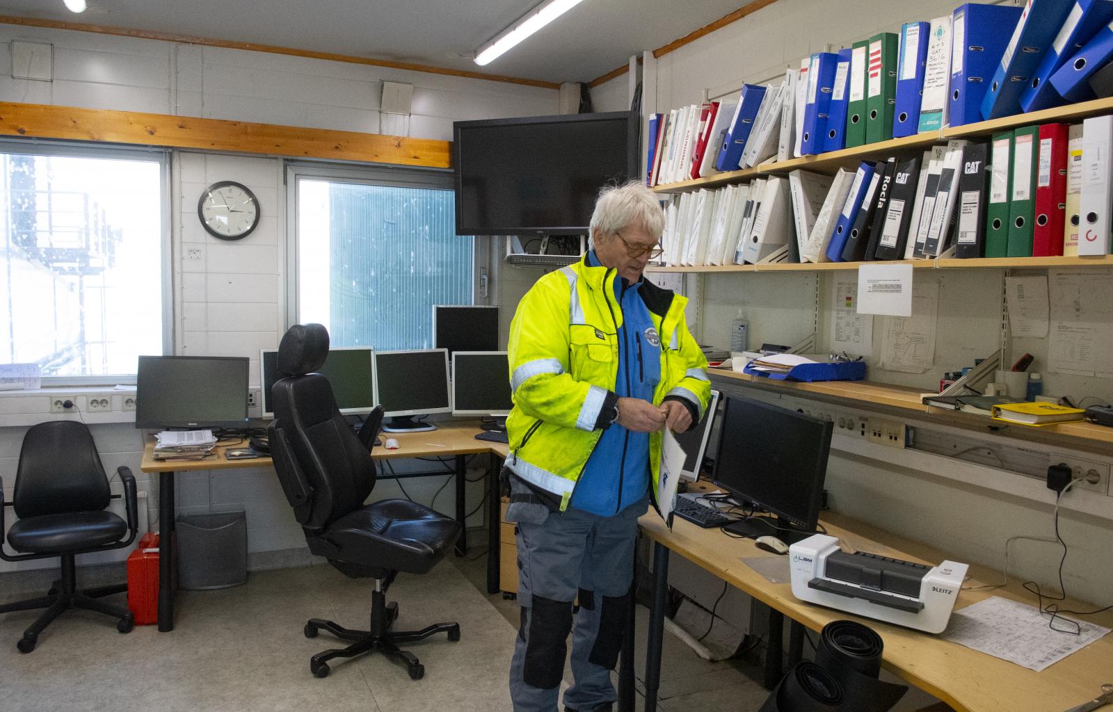 Maskinist Stig Barstad. (Foto: Line Nagell Ylvisåker)