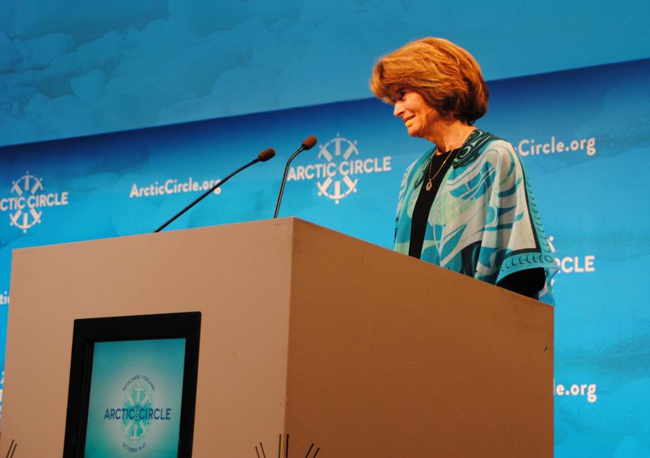 US Senator from Alaska, Lisa Murkowski had to admit that quite a few positions, dedicated directly to Arctic questions and climate change in the Trump administration, still is vacant. (Photo: Arne F. Finne).