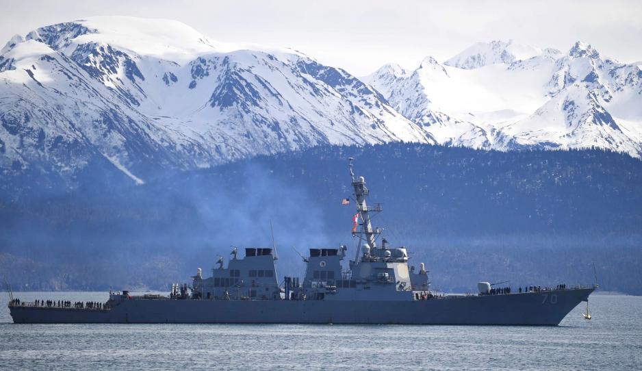 USS Hopper off the coast of Alaska USS Hopper off the coast of Alaska