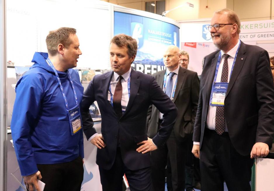 Den danske kronprins Frederik deltok aktivt under promoteringen av Grønland i Canada sist uke. (Foto: Karolina Vaseva/Denmark in Canada).