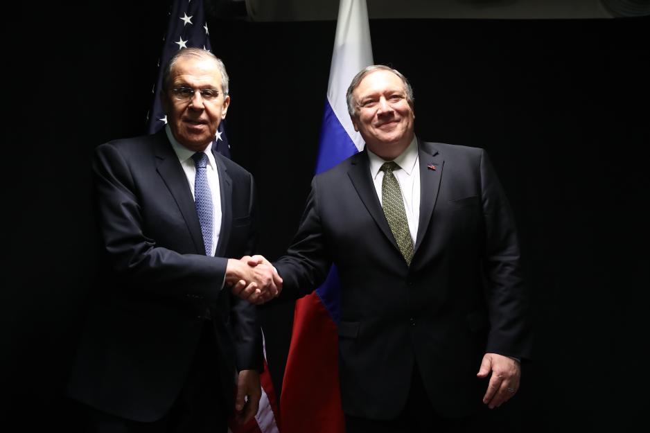 Russian Foreign Minister Sergey Lavrov and his American counterpart Mike Pompeo had bilateral talks in Rovaniemi on Monday, prior to the Arctic Council Ministerial Meeting today. (Photo: Russian Ministry of Foreign Affairs) Pompeo and Lavrov