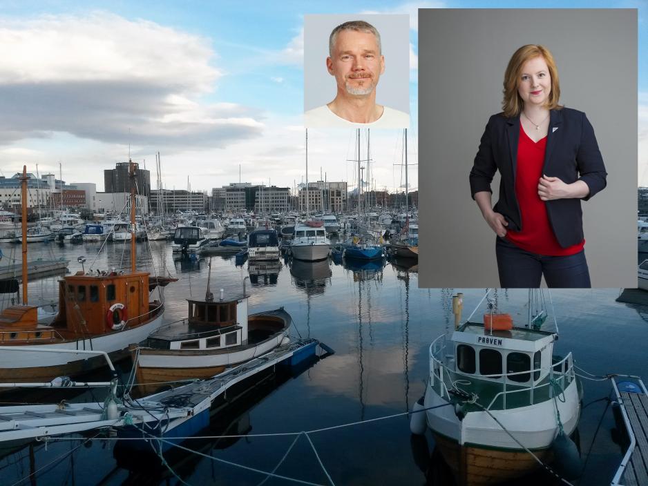 Leder Åshild Pettersen og gruppeleder Christian Torset i Nordland SV.