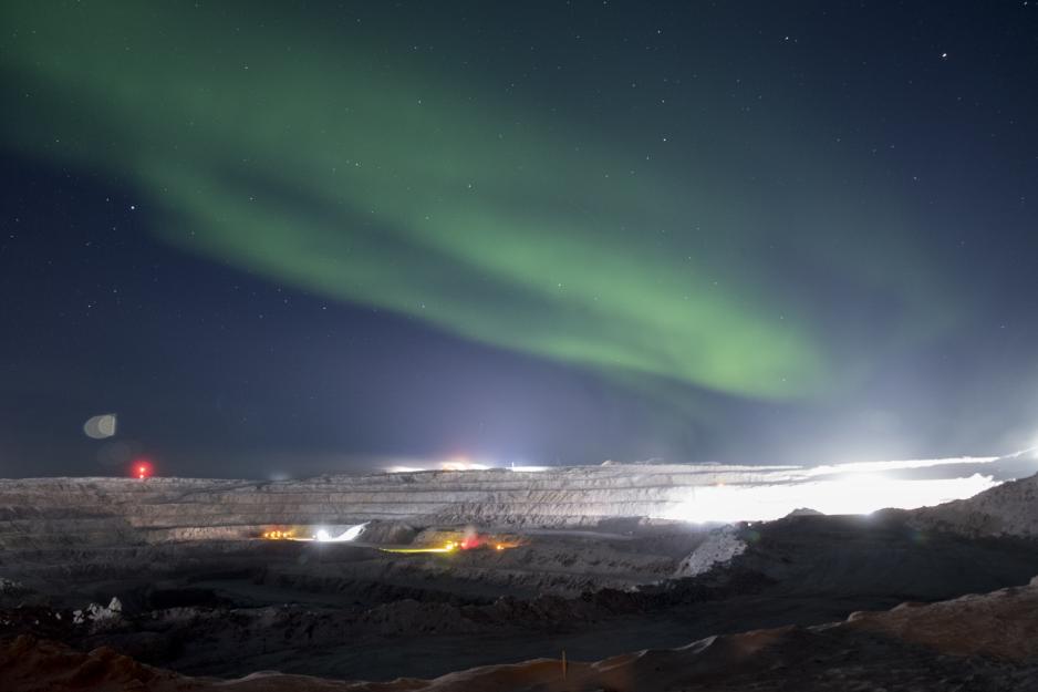 Gahcho Kué Mine, Northwest Territories, Canada, March 2018. Photo courtesy of Mountain Province Diamonds.