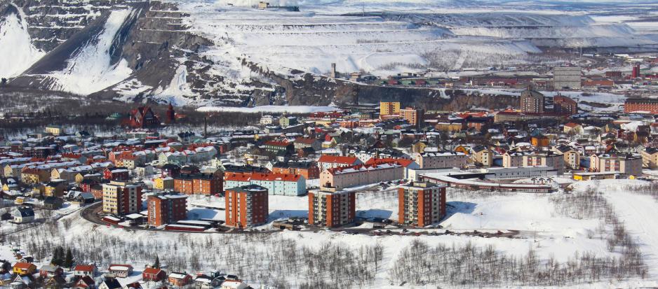 LKAB driver flere jernmalmsgruver i Kiruna og andre steder i Norrbotten i Nord-Sverige LKAB