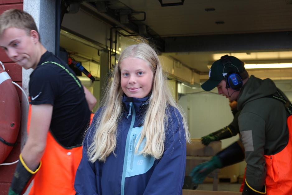 Ungdomsfisker Nikoline Andreassen (12) i Bodø