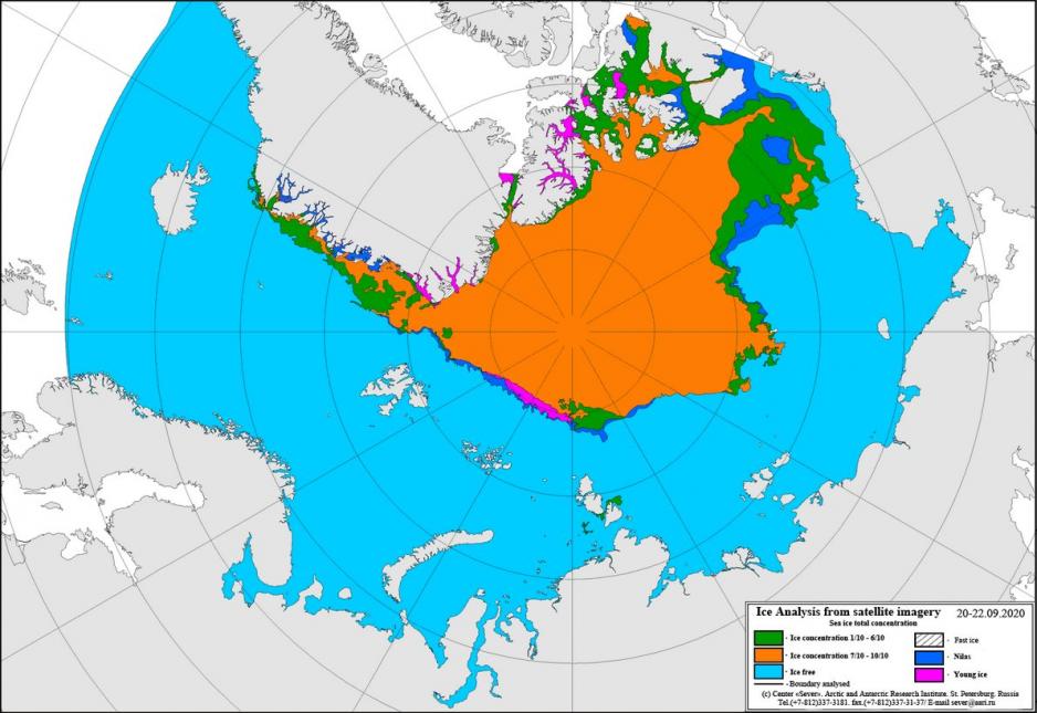 Ice-free waters Ice-free waters
