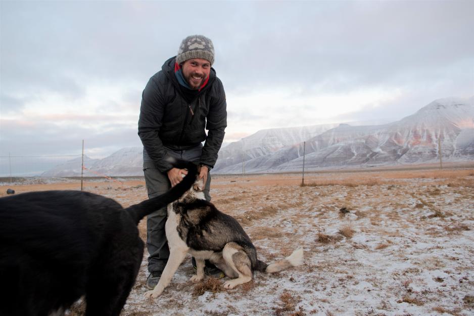 Audun Salte. Svalbard Husky.(Foto: Line Nagell Ylvisåker)