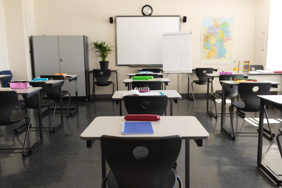 Tomt klasserom. (Foto: AdobeStock) Tomt klasserom. (Foto: AdobeStock)