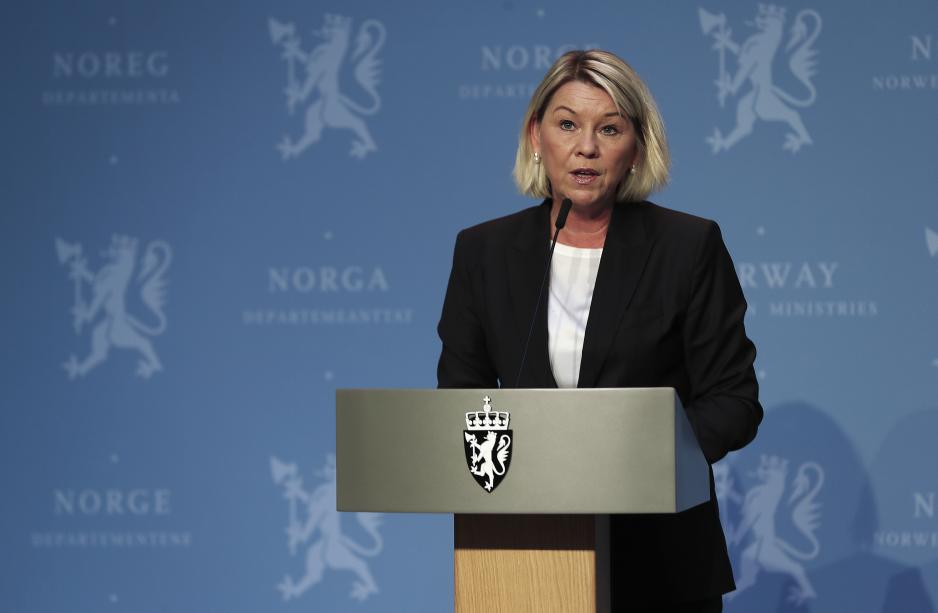 Justice Minister Monica Mæland.