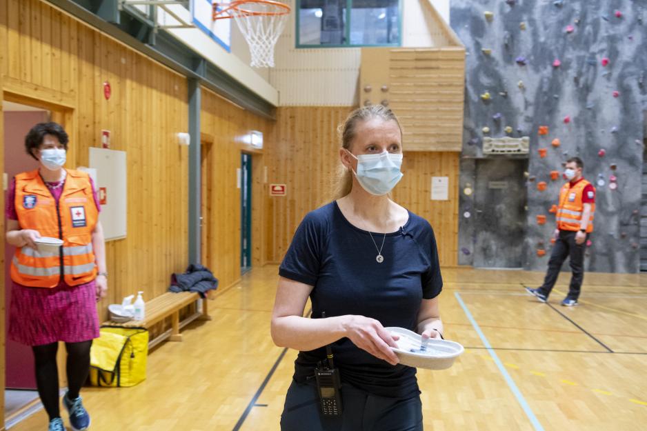 Marthe Ødegård ved Longyearbyen sykehus.