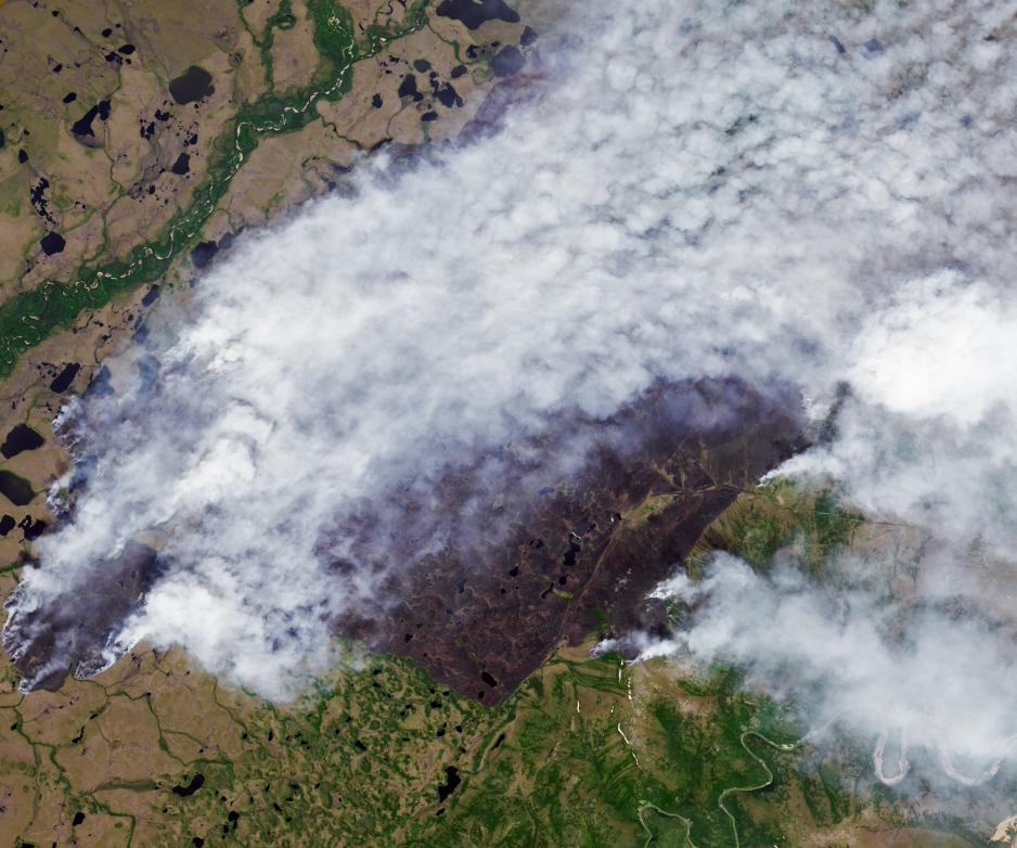 Siberia wildfires july 2021. (Satelite photo by NASA) Siberia wildfires july 2021. (Satelite photo by NASA)