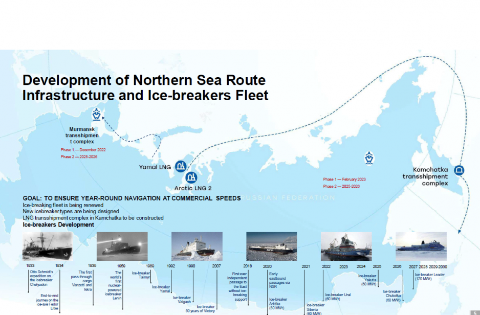 Development of Northern Sea Route Infrastructure and Ice-breakers Fleet