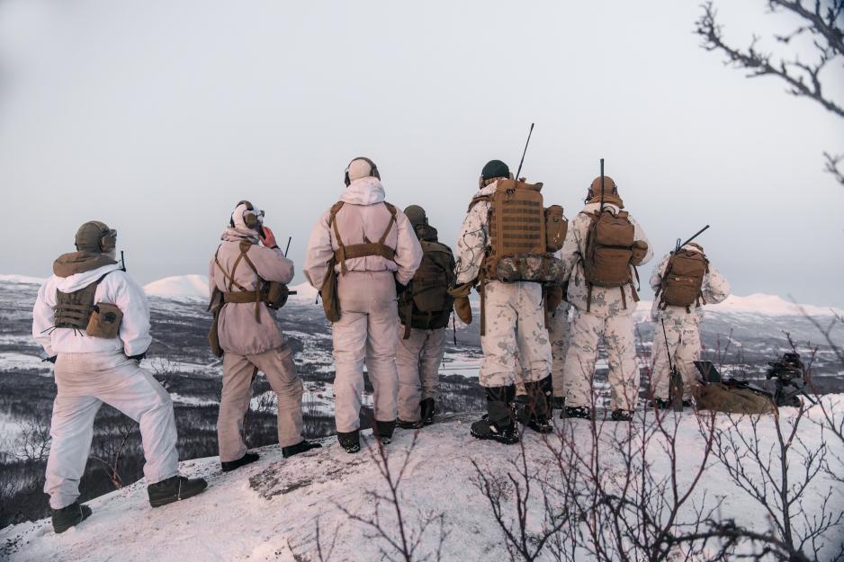U.S. Marines and Norwegian Army Soldiers at a training event in Setermoen, Norway. U.S. Marines and Norwegian Army Soldiers at a training event in Setermoen, Norway.