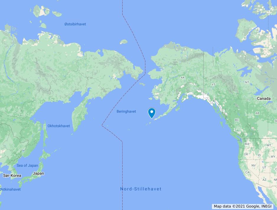 Map of Aleutian Islands Map of Aleutian Islands