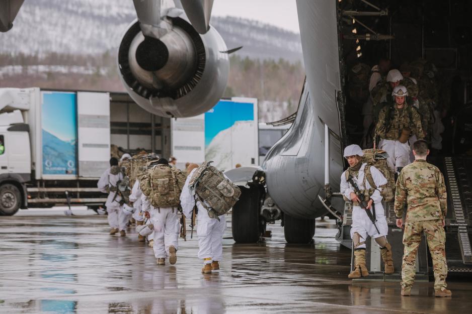 Soldiers from US Army Alaska arriving in Troms Soldiers from US Army Alaska arriving in Troms
