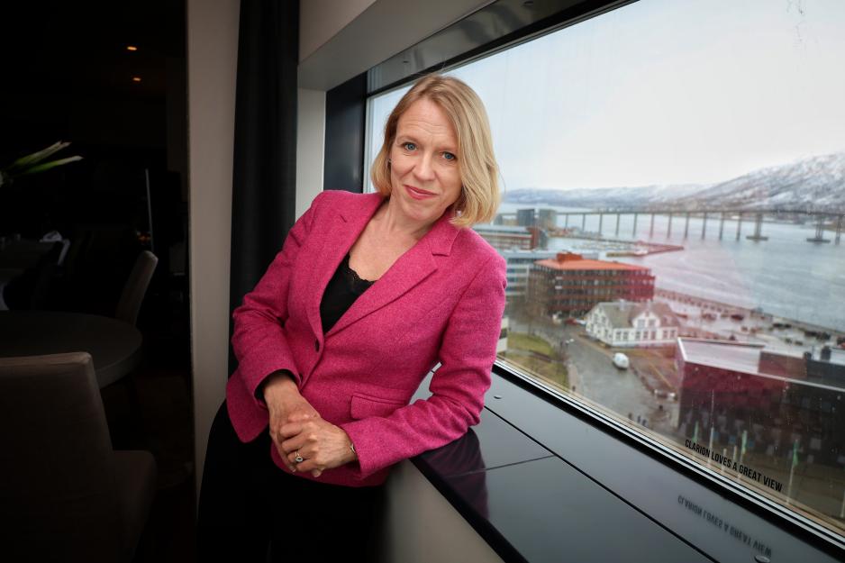 Utenriksminister Anniken Huitfeldt (Ap) i Tromsø på Arctic Frontiers 2022. (Foto: Astri Edvardsen)