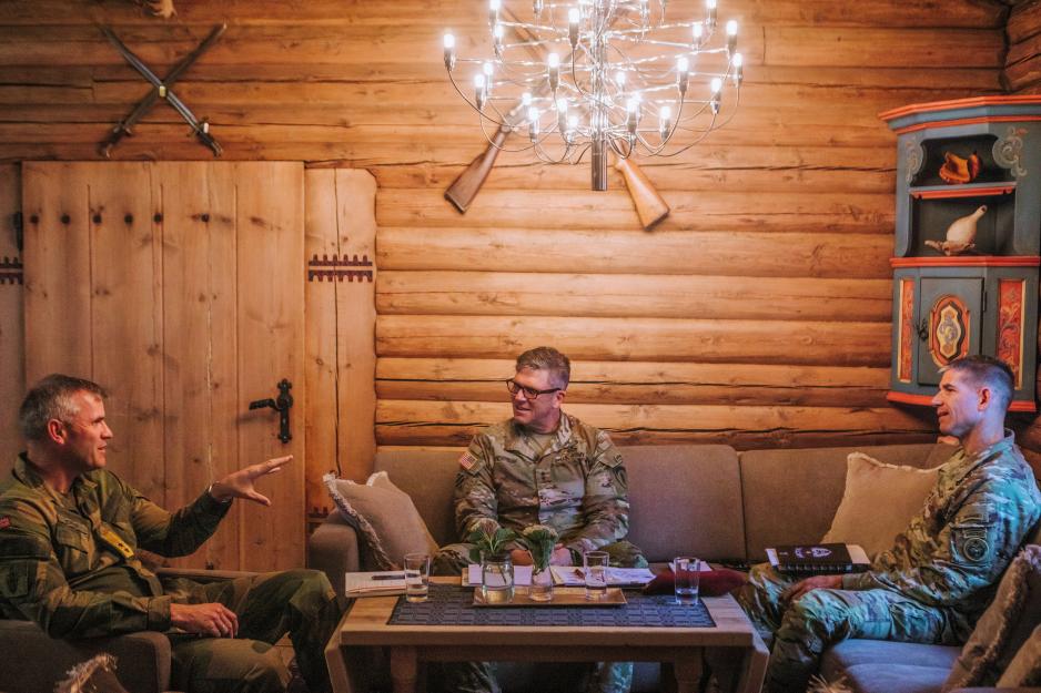 Lervik, Andrysiak and Eifler in Bardufoss Major Generals Lervik, Andrysiak and Eifler in Bardufoss
