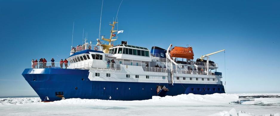 Ekspedisjonsskipet M/S Quest til selskapet PolarQuest skal tjene som fartøy i nød under øvelsen LIVEX på Svalbard. (Foto: PolarQuest)