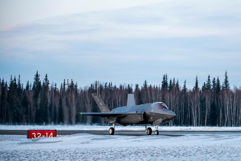 An F-35A taxis during at Eielson Air Force Base, Alaska. (Source: US Air Force/Staff Sgt. Kaylee Dubois) Eielson Air Force Base