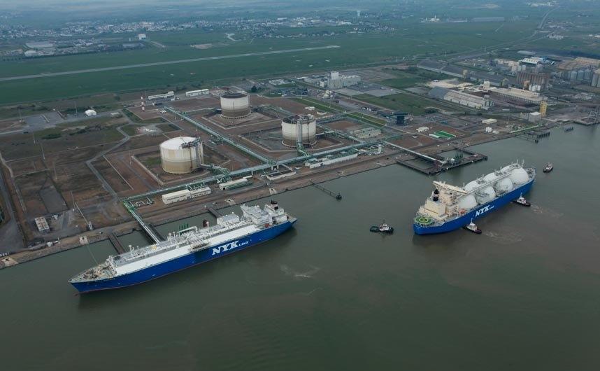 Montoir-de-Bretagne LNG terminal near Saint-Nazaire, France. (Source: Courtesy of Elengy) Montoir