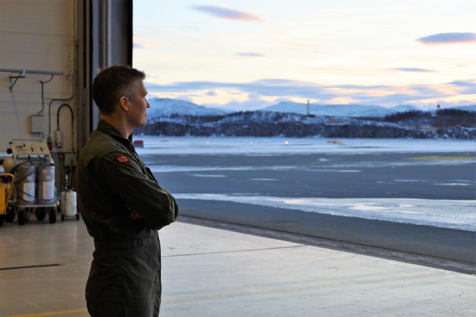 Kaptein Remi Olsen, avdelingssjef ved 330-skvadronen i Bodø