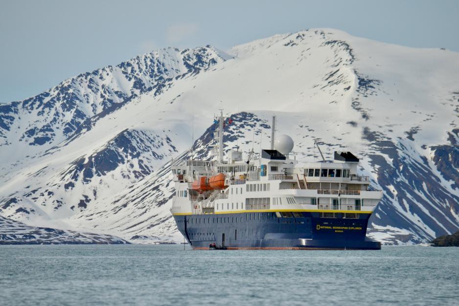 National Geographic Explorer cruise ship in the Arctic. (Megan Coughlin / CC BY-ND 2.0) National Geographic Explorer