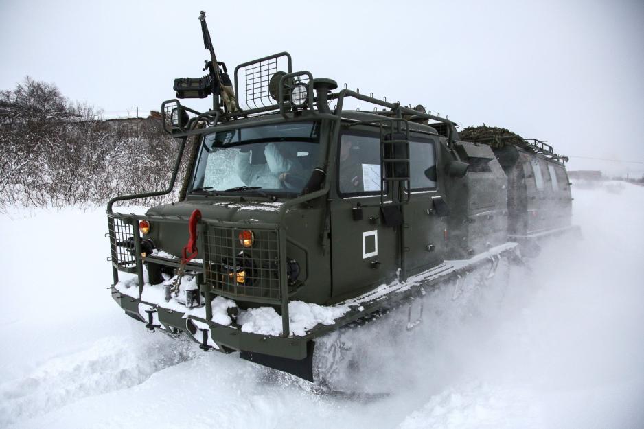 The GAZ-3344-20 Aleut traveling through snow. (Source: Russian Ministry of Defense) GAZ-3344-20 Aleut