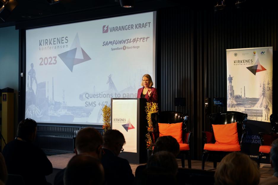 Utenriksminister Anniken Huitfeldt (Ap) på Kirkeneskonferansen 2023. (Foto: Astri Edvardsen) Anniken Huitfeldt