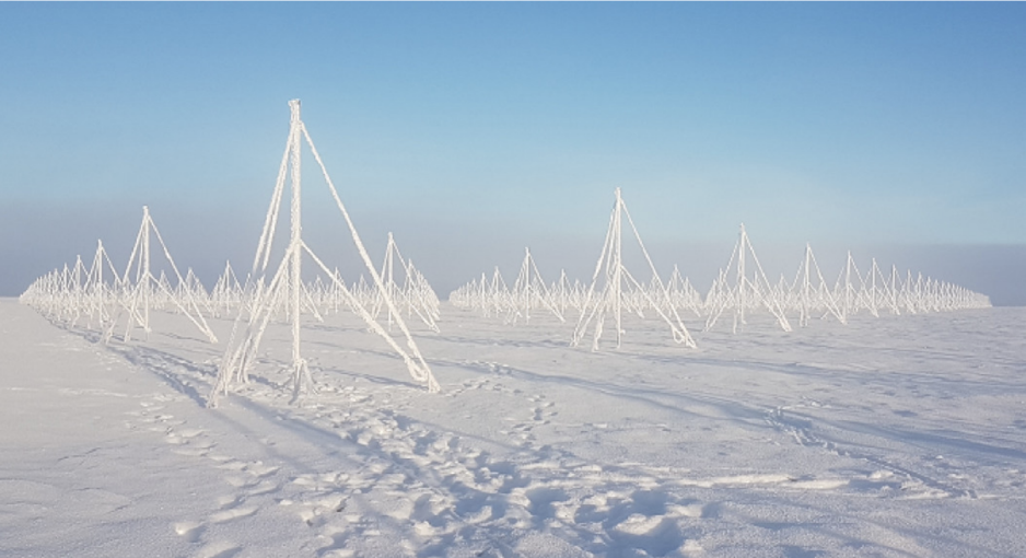 The receiver array of Canada’s P-OTHR testbed in Nunavut. (Source: Defence Research and Development Canada) OTHR canada testbed