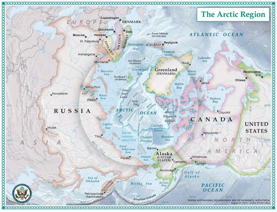 The nations which comprise the Arctic region. The nations which comprise the Arctic region.
