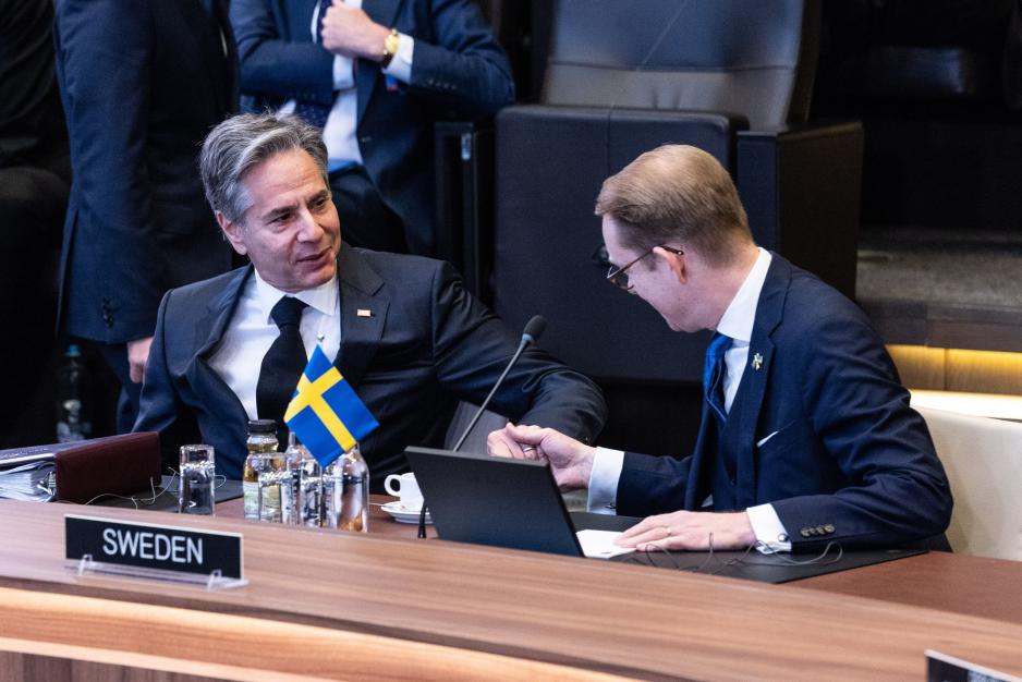 USAs utenriksminister Antony J. Blinken og Sveriges utenriksminister Tobias Billström USAs utenriksminister Antony J. Blinken og Sveriges utenriksminister Tobias Billström