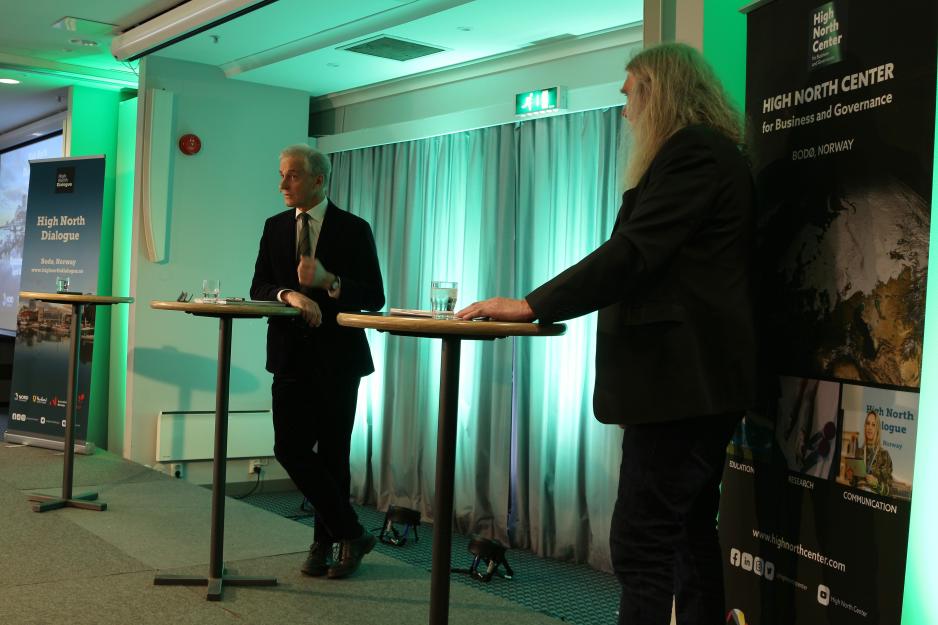 Jonas Gahr Støre og Arne O. Holm, High North Dialogue 2023