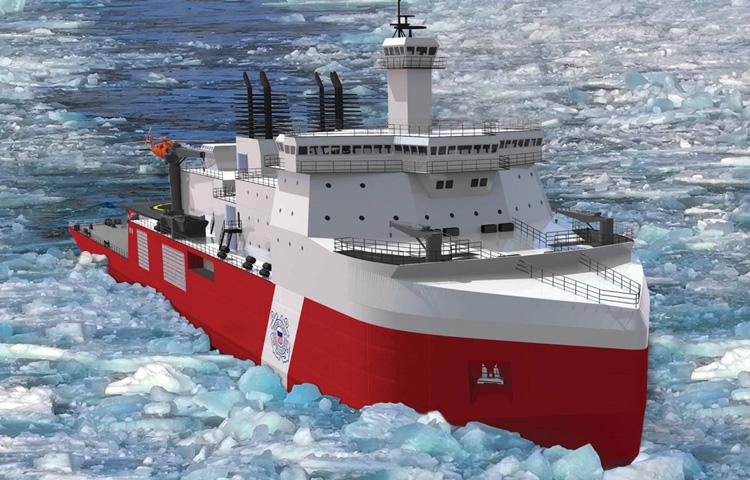 Computer rendering of the Polar Security Cutter. (Source: US Coast Guard) PSC computer render