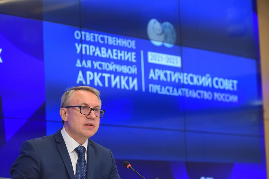 Nikolaj Korchunov, Russlands arktiske ambassadør og leder for det russiske formannskapet i Arktisk råd. (Foto: Roscongress)
