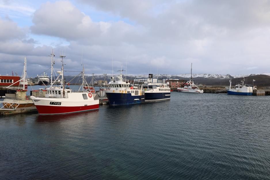 Fiskebåter til kai i Båtsfjord