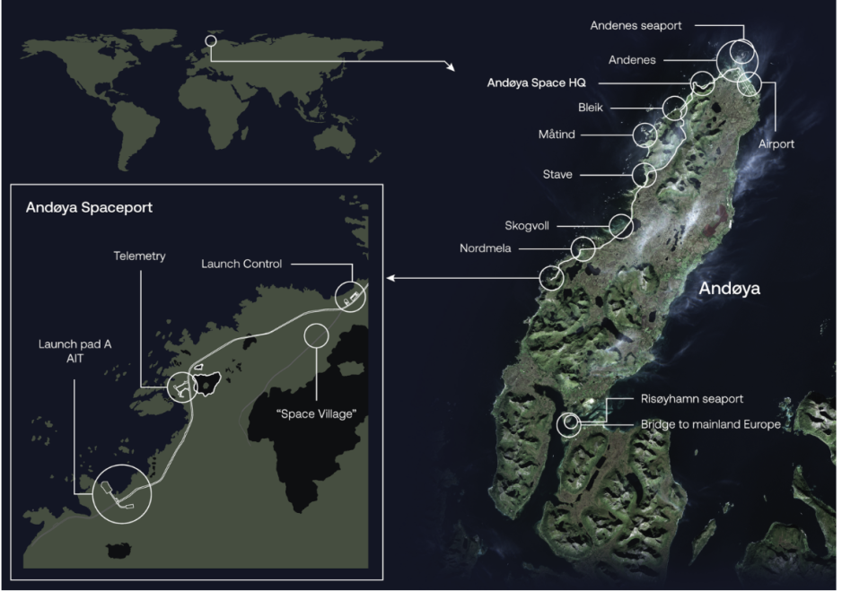Карт Andøya Space Карт Andøya Space