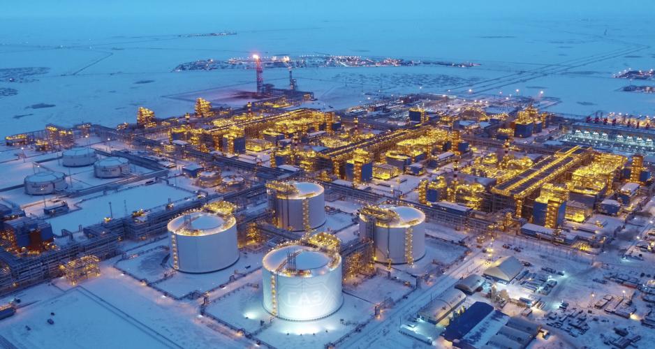 Novatek’s Yamal LNG facility in the Russian Arctic. (Source: Novatek) novatek yamal lng.