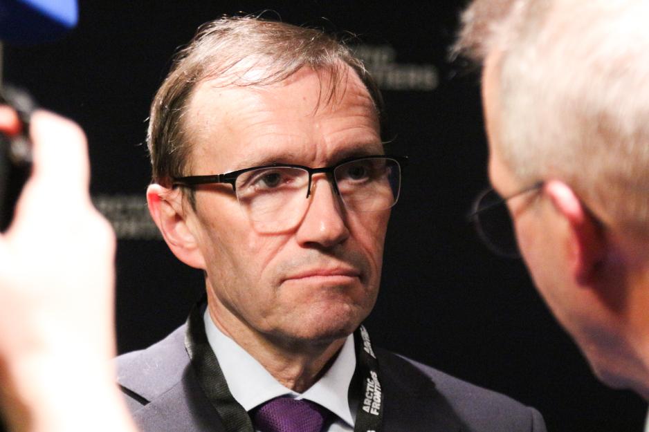 Espen Barth Eide på Arctic Frontiers i Tromsø, januar 2024. (Foto: Trine Jonassen) Espen Barth Eide AF portrett