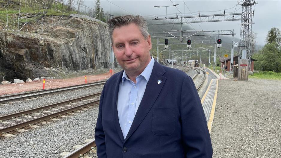Ordfører Rune Edvardsen i Narvik på Ofotbanen