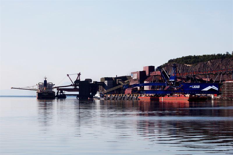 Fra LKABs anlegg i Narvik Havn Fra LKABs anlegg i Narvik Havn