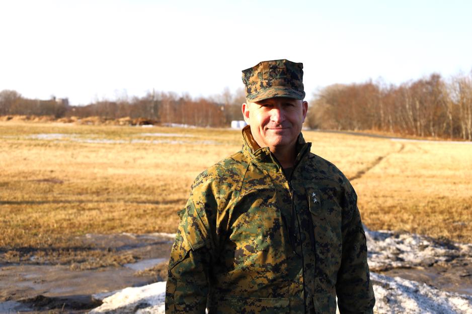 Generalmajor Scott Benedict er sjef for Second Marine Aircraft Wing (MAW). 