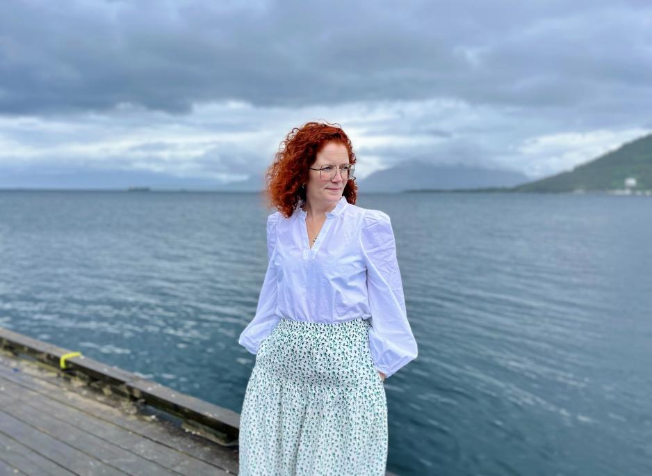 Hovedgjest på High Noon mandag: Rebekka Brox Liabø, skrivepedagog, dramatiker og forfatter. (Foto: Astri Edvardsen) Hovedgjest på High Noon mandag: Rebekka Brox Liabø, skrivepedagog, dramatiker og forfatter. (Foto: Astri Edvardsen)