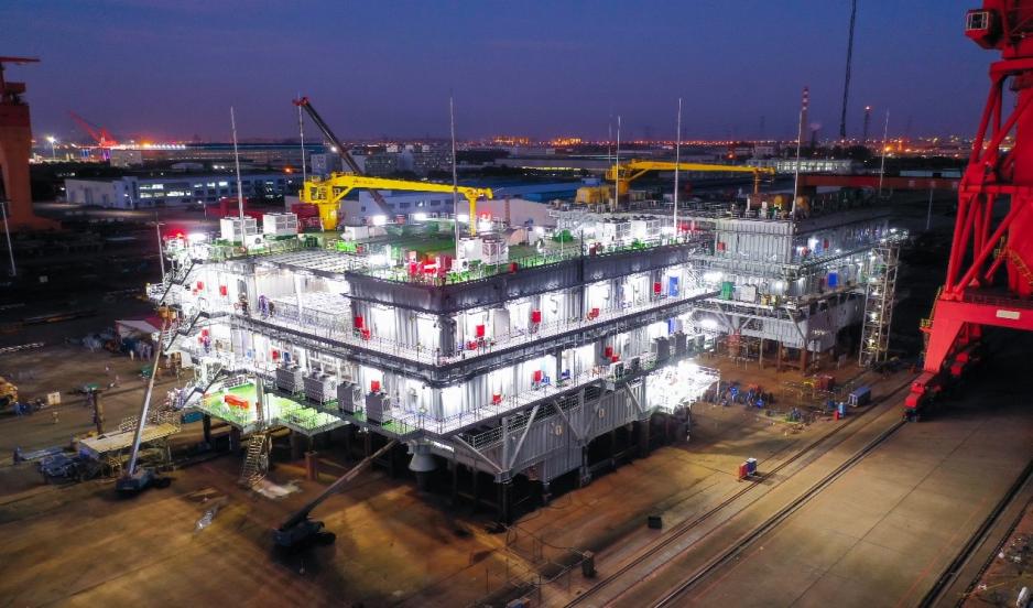 LNG modules at the Wison yard. (Source: Wison New Energies) wison energies modules