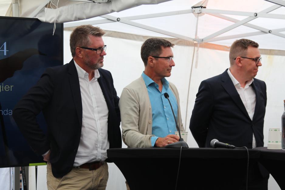 Håkon Lindteigen, Aage Borchgrevink og Vegard Pedersen