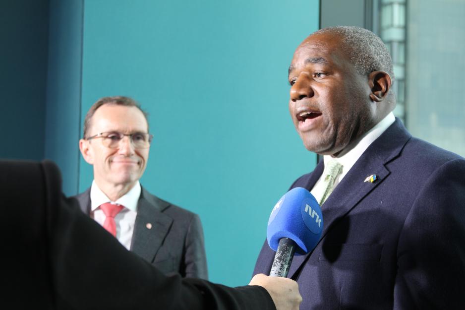 Espen Bart Eide og David Lammy