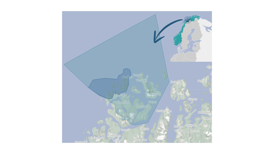 Map of Karlsøy, Nordkvaløya-Rebbenesøya and Ytre Karlsøy marine protected area Map of Karlsøy, Nordkvaløya-Rebbenesøya and Ytre Karlsøy marine protected area