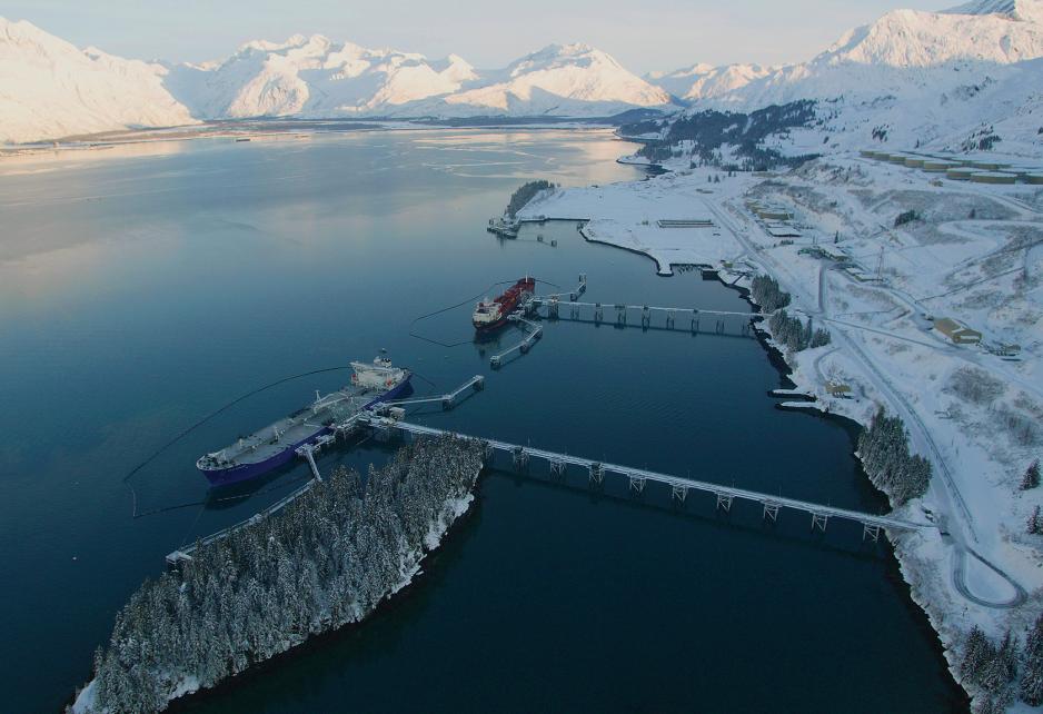 Fra havnen i Valdez, Alaska